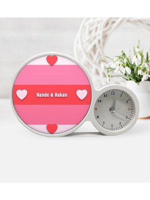 BK Gift Sevgiliye Özel Isimli Saatli Sihirli LED Ayna Çerçeve - 20