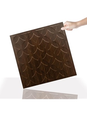 Tr 3 Boyutlu Duvar Paneli Kabartmalı Retro Desenli Pvc 41X41 Cm/ 6 Adet /1 M²