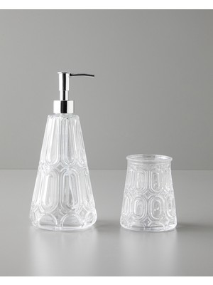 English Home Diana Cam 2'li Banyo Seti Şeffaf