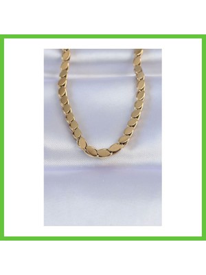 Bezos 316L Çelik Gold Renk Arpa Model Kolye Dmc