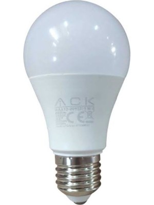 Ack Led Ampul 9W E27 Kalın Duy Beyaz Işık Klasik Ampul Görünümlü Tasarruflu