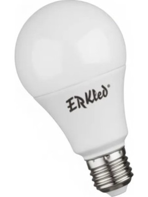 ERKLED Led Ampul 9W E27 Kalın Duy Beyaz Işık Klasik Ampul Görünümlü Tasarruflu