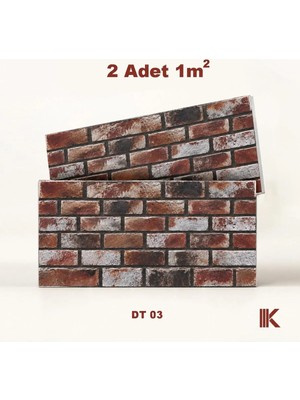 Kumlu Strafor Duvar Paneli Düz Tuğla Desenli 100 × 50 × 2 cm – 12 Adet / 6 M² - DT03 - Gri
