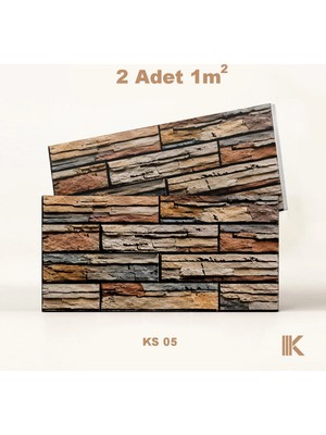 Kumlu Strafor Duvar Paneli Kesmetaş Desenli 100 × 50 × 2 cm – 12 Adet / 6 M² - KS05 - Mor