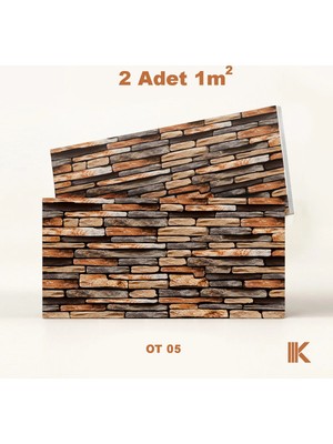 Kumlu Strafor Duvar Paneli Oymataş Desenli 100 × 50 × 2 cm – 12 Adet / 6 M² - OT05 - Bordo