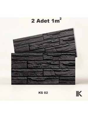 Kumlu Strafor Duvar Paneli Kesmetaş Desenli 100 × 50 × 2 cm – 12 Adet / 6 M² - KS02 - Mor