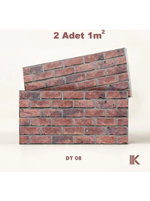 Kumlu Strafor Duvar Paneli Düz Tuğla Desenli 100 × 50 × 2 cm – 12 Adet / 6 M² - DT08 - Gri