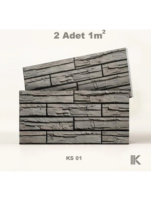 Kumlu Strafor Duvar Paneli Kesmetaş Desenli 100 × 50 × 2 cm – 12 Adet / 6 M² - KS01 - Mor