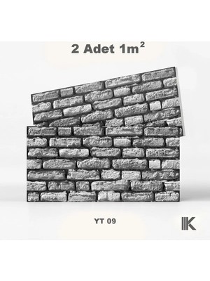 Kumlu Strafor Duvar Paneli 7 Sıra Taş Desenli 100 × 50 × 2 cm – 12 Adet / 6 M² - YT09 - Kahverengi