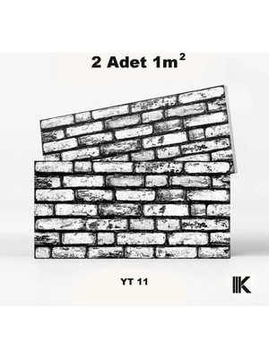 Kumlu Strafor Duvar Paneli 7 Sıra Taş Desenli 100 × 50 × 2 cm – 12 Adet / 6 M² - YT11 - Kahverengi