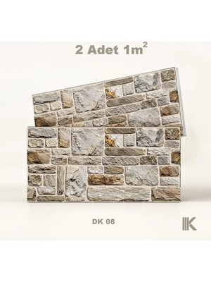 Kumlu Strafor Duvar Paneli Dökmetaş Desenli 100 × 50 × 2 cm – 12 Adet / 6 M² - DK08 - Beyaz