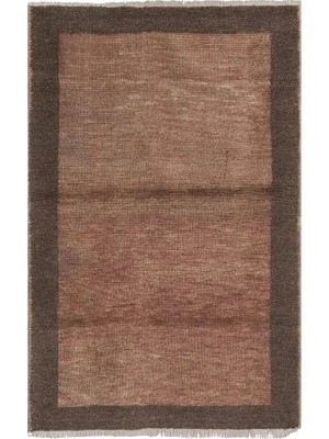 Etnik Bulvar Yün Kahverengi El Dokuması Halı 88 x 133 cm