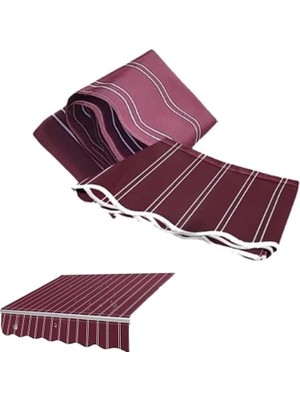 Tr Bu Veranda Tente Kumaş Değiştirme, 3,7x3 M, %100 Polyester Gölgelik Örtüsü, Güneş Engell