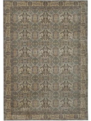 Etnik Bulvar Yün Kahverengi El Dokuması Halı 194 x 276 cm