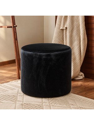 Evdebiz Pufi Puf - Siyah - 42 cm
