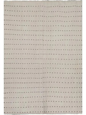 Etnik Bulvar Yün Bej El Dokuması Kilim 178 x 243 cm