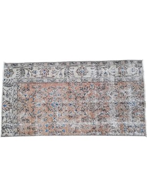 Etnik Bulvar Yün Bej El Dokuması Halı 68 x 130 cm
