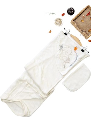 Tr Kız Erkek Bebek Ayıcık Havlu% 100 Pamuk Kumaş STL6704