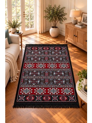 Bigghome Kilim, Makinede Yıkanabilir, Modern Desenli, 80*150  cm , SA25HC