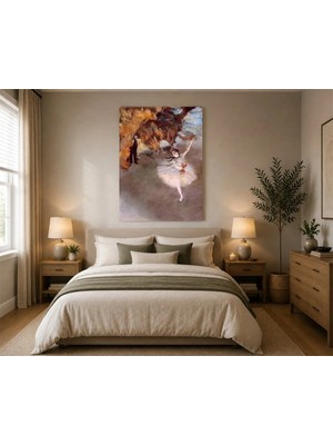 Rose Light Ahşap Duvar Tablosu Balerin ve Adam Figürlü Salon Dekoru Ahşap Mdf Baskı Salon, Yatak Odası, Çocuk Odası, Ofis Duvar Tablosu Mdf Tablo