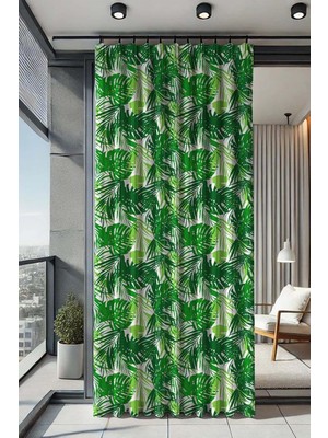 Tr Nelazım Su Geçirmez Desenli Oxford Balkon Perdesi, 200 x 350, TROPIKDESENOXFORDBALKONPERDE200X3