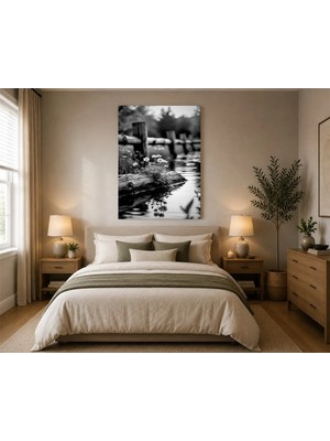 Rose Light Çiçekli Kök Motifiyle Duvar Yatak Odası Dekoru Ahşap Mdf Baskı Salon, Çocuk Odası, Ofis Duvar Tablosu Mdf Tablo