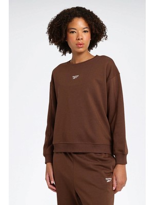Reebok Sweatshirt Kadın Kahverengi Id Rlx Iı Sl Crew