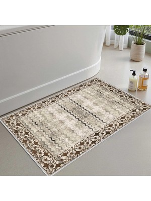 Tr 2'li Set Banyo Paspası, Yumuşak Banyo Halısı, Kaymaz Dot Tabanlı, Su Emici, Makinede Yıkana