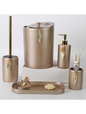 Selim Leaf Banyo Seti Vizon Altın