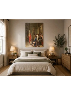 Rose Light Antik Mitolojik Sahne Kadın Görseli Duvar Salon Dekoru Ahşap Mdf Baskı Salon, Yatak Odası, Çocuk Odası, Ofis Duvar Tablosu Mdf Tablo