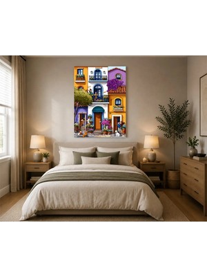 Rose Light Evler ve Şirin Yaşam Tarzı Duvar Dekoru Ahşap Mdf Baskı Salon, Yatak Odası, Çocuk Odası, Ofis Duvar Tablosu Mdf Tablo