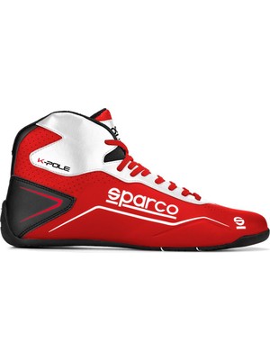 Sparco K-Pole Karting Ayakkabısı Kırmızı Beyaz 46  Numara