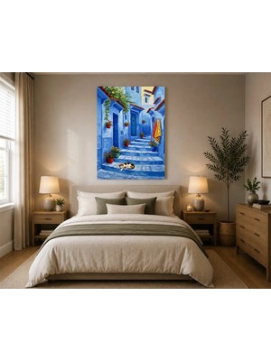Rose Light Evli Kedi Görseli Duvar Dekoru Ahşap Mdf Baskı Salon, Yatak Odası, Çocuk Odası, Ofis Duvar Tablosu Mdf Tablo