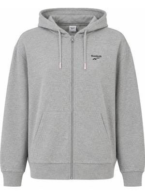 Reebok Eşofman Üstü Kadın A Grı Mel Id Sl Rlx Fz Hoodıe