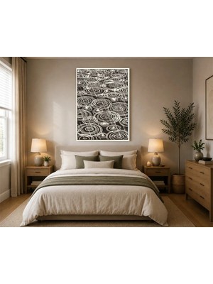 Rose Light Yağmur Damlaları Şekilli Duvar Dekoru Ahşap Mdf Baskı Tablo Mdf Tablo