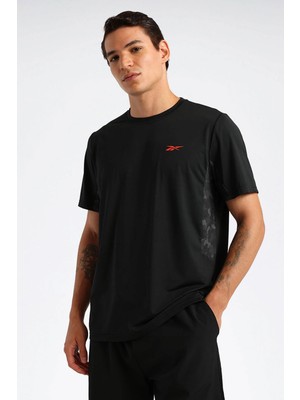 Reebok Kısa Kol T-Shirt Erkek Siyah Pren Tee