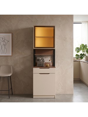 Eymense Espresso Mini Çekmeceli Fırın Modüllü %100 MDF Kahve Köşesi