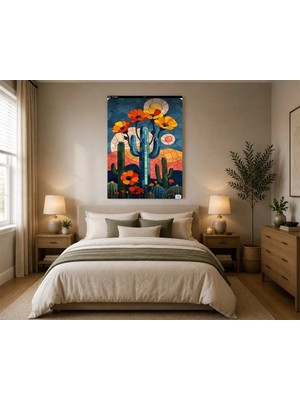 Rose Light Sürreyaçiçeği ve Saksıdaki Çiçekler Duvar Dekoru Ahşap Mdf Baskı Tablo Mdf Tablo