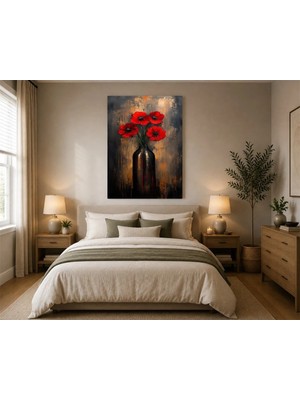 Rose Light Papatya Duvar Dekoru Ahşap Mdf Baskı Tablo Mdf Tablo