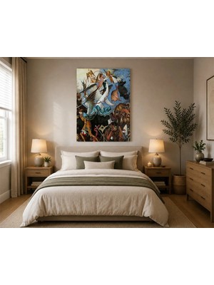 Rose Light Yüksek Tansiyonlu Savaş Duvar Dekoru Ahşap Mdf Baskı Tablo Mdf Tablo
