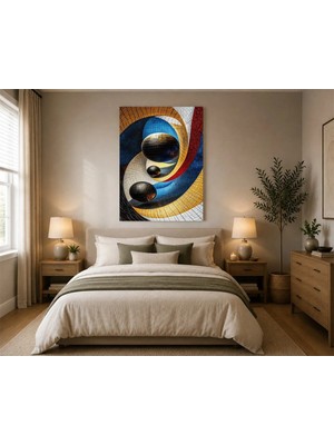 Rose Light Küreler ve Çubuklar Duvar Dekoru Ahşap Mdf Baskı Tablo Mdf Tablo