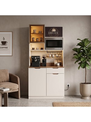 Eymense Mocha Fırın Modüllü %100 MDF Kahve Köşesi