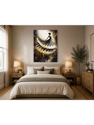 Rose Light Modern Sanat Kadın Görseli Duvar Dekoru Ahşap Mdf Baskı Tablo Mdf Tablo