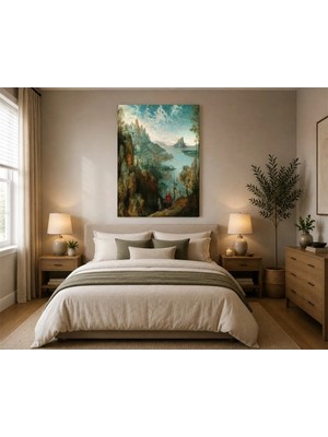 Rose Light Adam ve Çocuk Manzarası Salon Ahşap Mdf Baskı Tablo Mdf Tablo