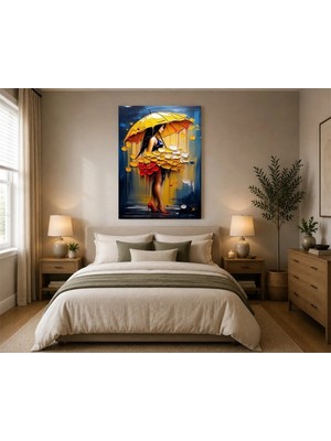 Rose Light Modern Sanat Kadın Görseli Duvar Dekoru Ahşap Mdf Baskı Tablo Mdf Tablo