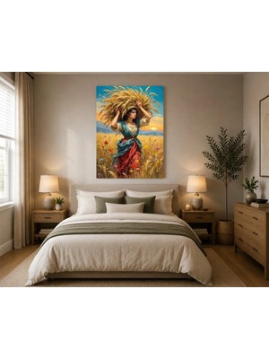Rose Light Modern Sanat Kadın Görseli Duvar Dekoru Ahşap Mdf Baskı Tablo Mdf Tablo