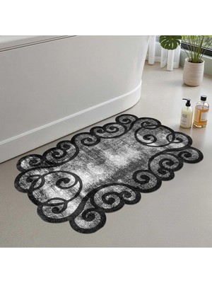 Tr 2'li Set Banyo Paspası, Yumuşak Banyo Halısı, Kaymaz Dot Tabanlı, Su Emici, Makinede Yıkana