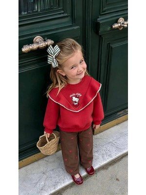 Poala Kids Hello Nakışlı Sweat