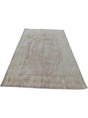Etnik Bulvar Yün Bej El Dokuması Halı 205 x 305 cm
