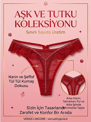 Arka Kısmı Taşlı Tanga 2'li